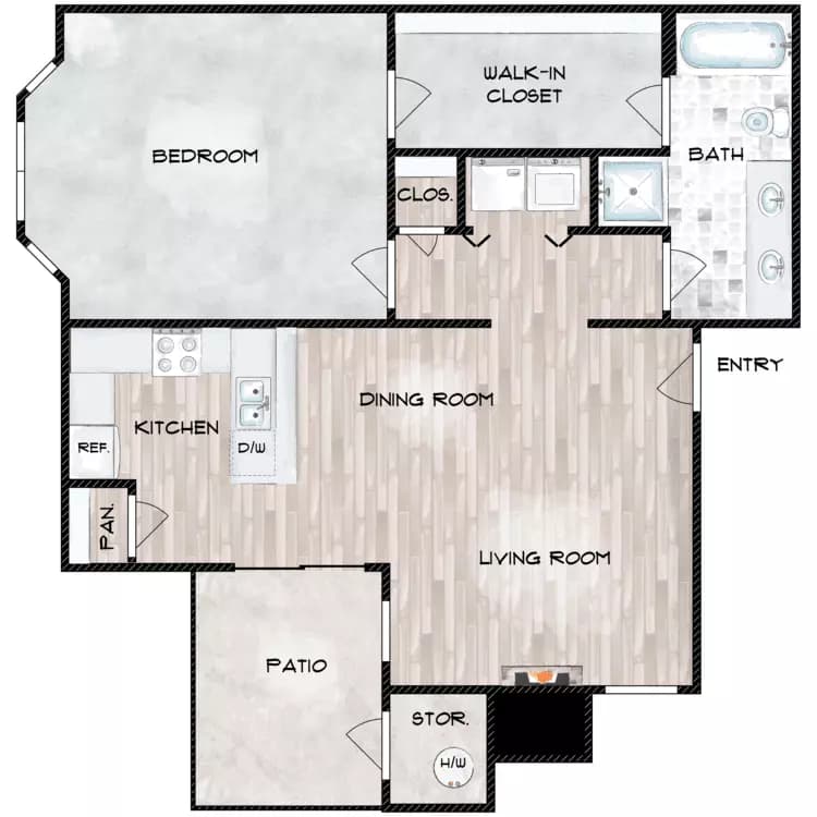 Santa Fe N102 floor plan