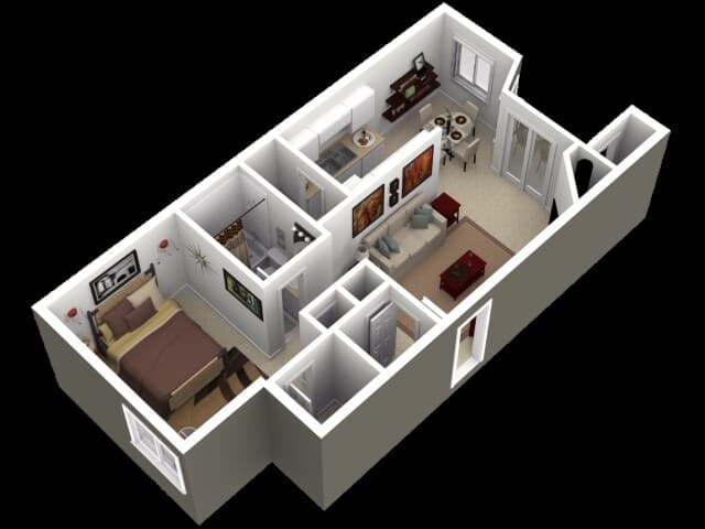 The Bay 13-105 floor plan
