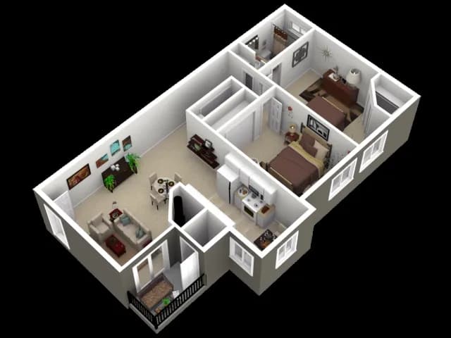 The Peninsula 14-207 floor plan