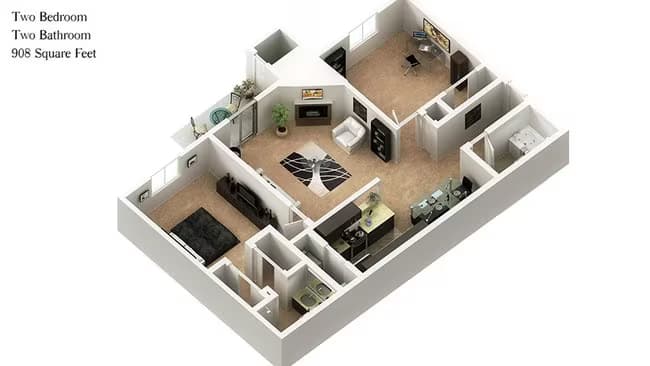 2x2A I103 floor plan