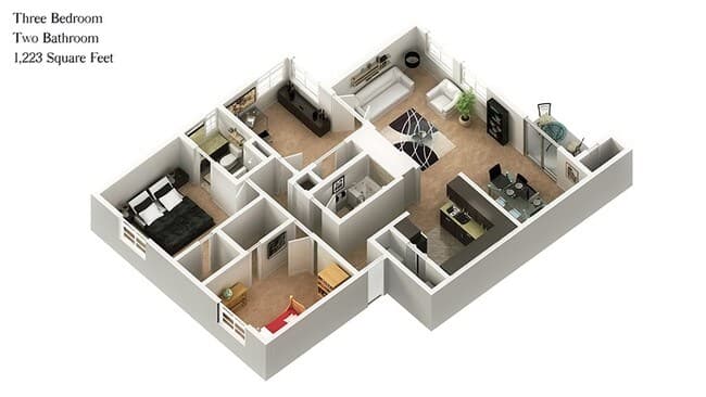 3x2 K201 floor plan