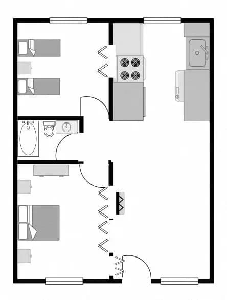 2x1C G-202 floor plan