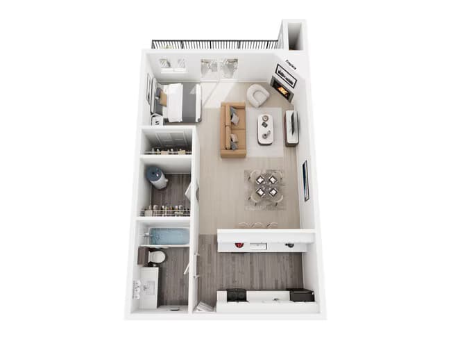 Studio B408 floor plan