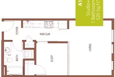 Studio B1 Bldg B B209 floor plan