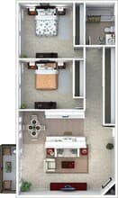 The Mercer C201 floor plan