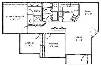 3x2 W/D C101 floor plan