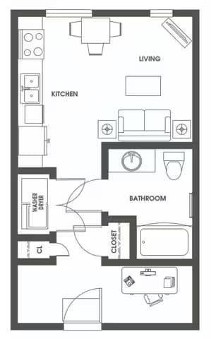 Studio S9 G201 floor plan