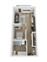 Studio 308 floor plan