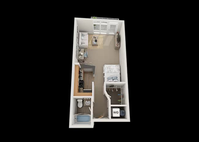 Studio 122 floor plan