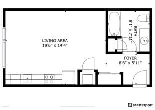 Studio 402 floor plan