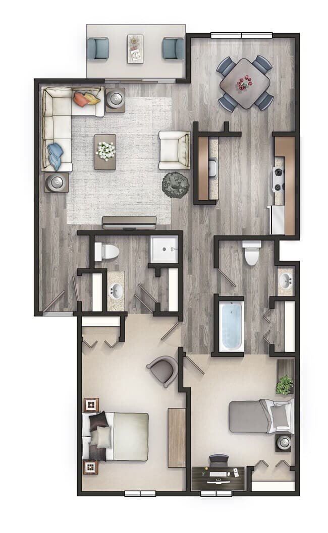 2 Bedroom 3rd Floor floor plan