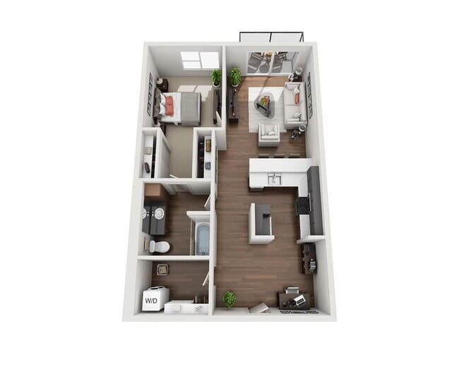 One Bedroom A1BD 323 floor plan