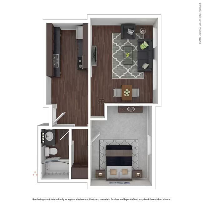 One Bedroom 11 floor plan