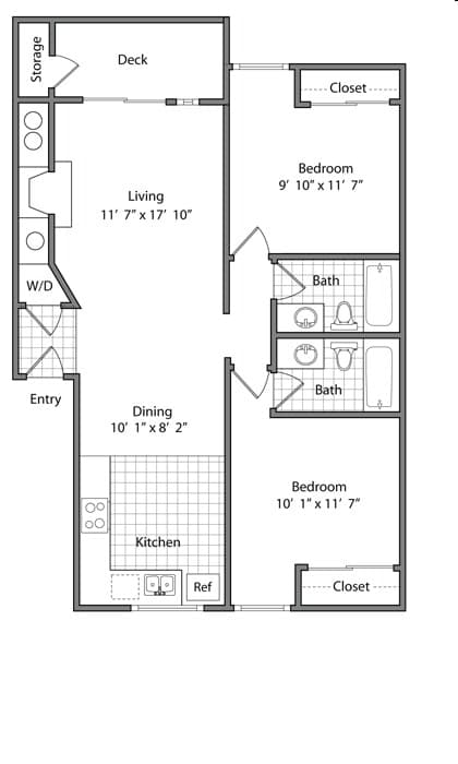 2B floor plan
