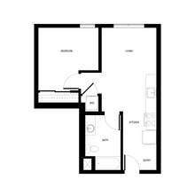 1x1 - C1 446 floor plan
