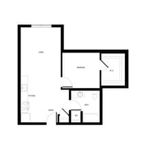 Urban 1x1 - B1 442 floor plan