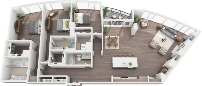 Penthouse B 3903 floor plan