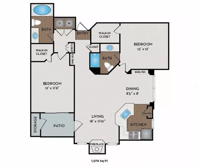 Unit E02 H12 floor plan