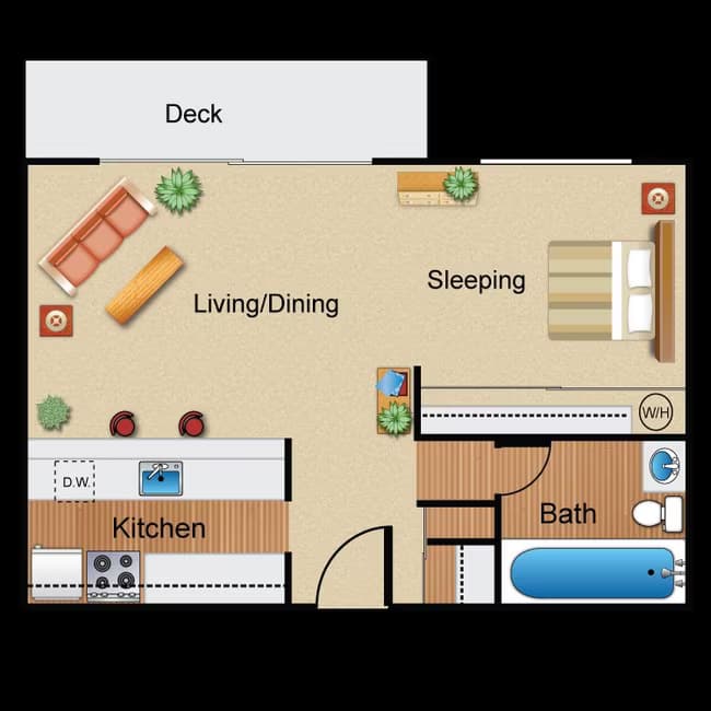 Studio G09 floor plan