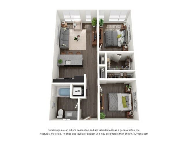 1 Bedroom + Den E426 floor plan