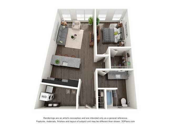 1 Bedroom I E317 floor plan