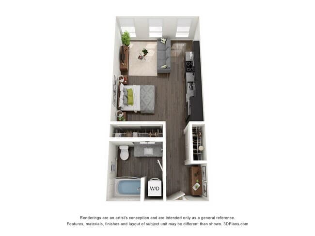 Studio A E525 floor plan