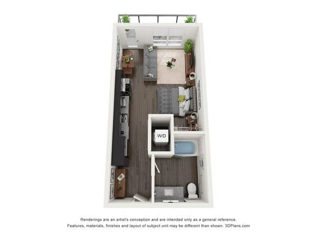 Studio D E201 floor plan