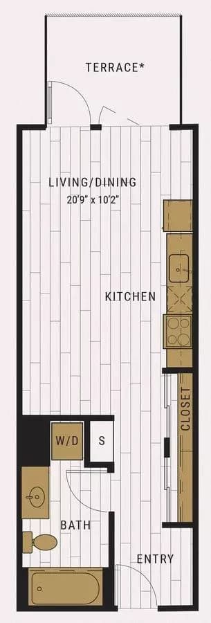 S1D 621 floor plan