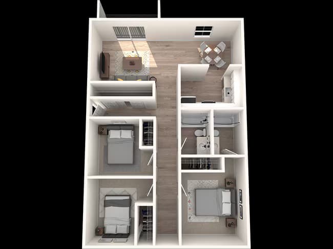 3x2 B109 floor plan
