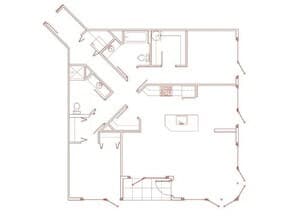 2x2D Den 411 floor plan