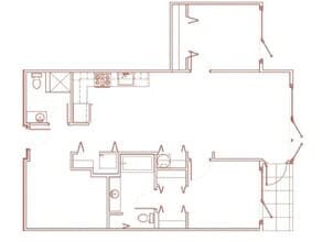 2x2F Den 632 floor plan