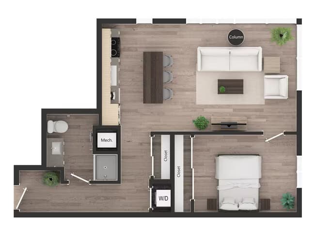 1BD1zp 0707 floor plan
