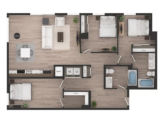 3BD3d 0209 floor plan