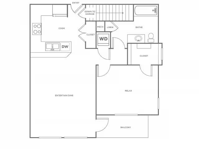 A2 - Renovated 2621 floor plan
