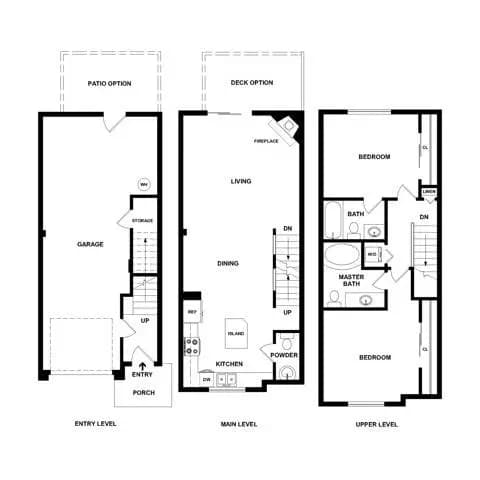 2 Beds • 2 Bath 24-07512 floor plan