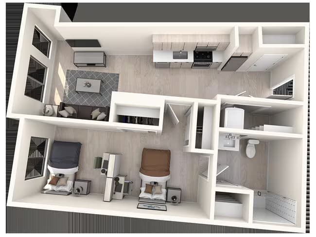 A8 Shared floor plan