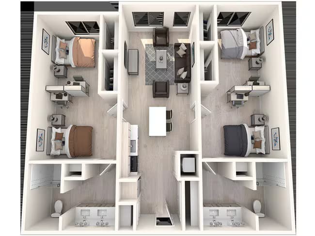 B4 Shared floor plan