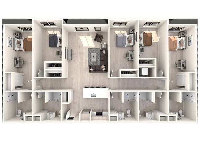 E3 Private floor plan