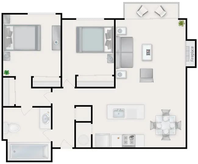 2x1 C114 floor plan