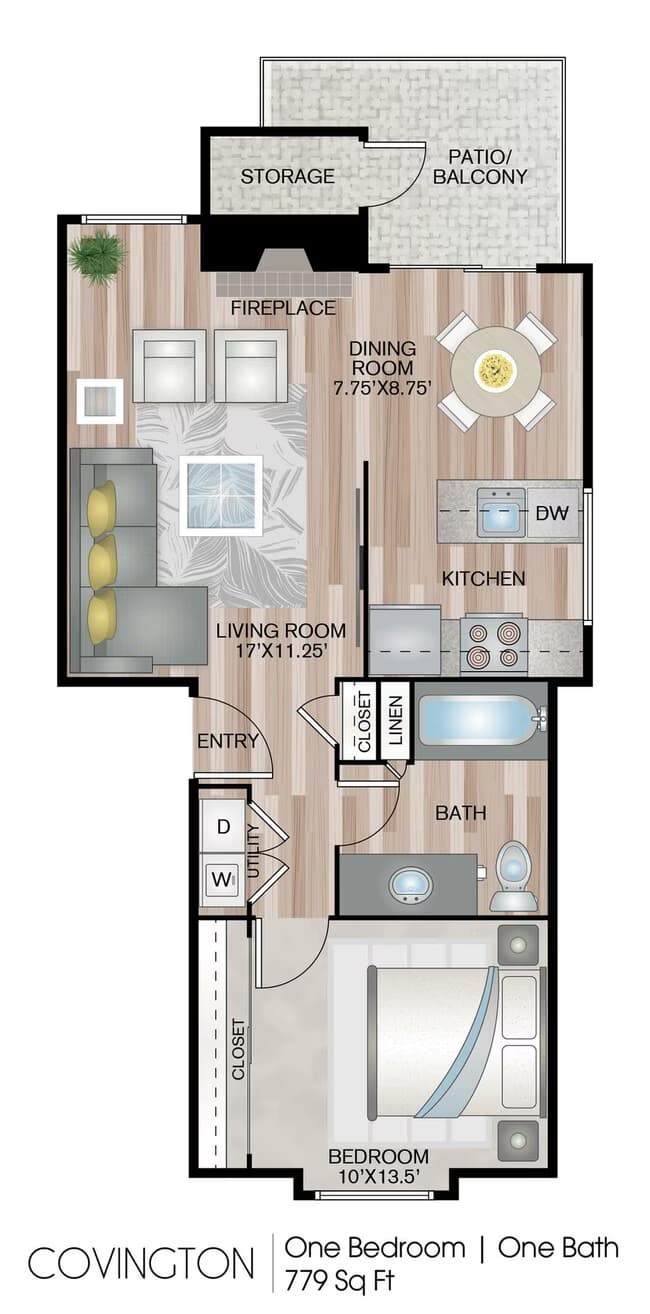 Covington 02-A104 floor plan