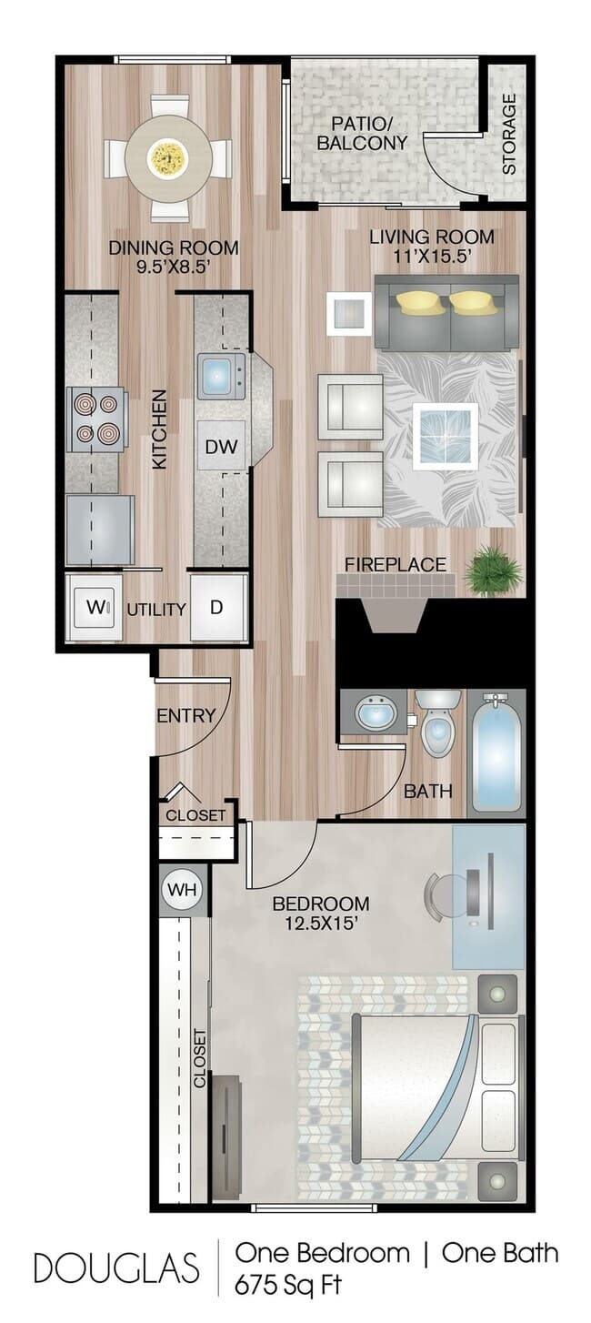 Douglas 01-K02 floor plan