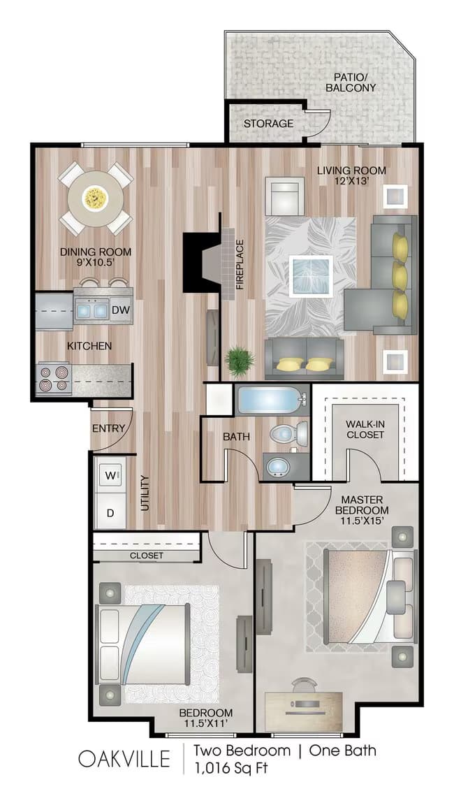 Oakville 03-U102 floor plan