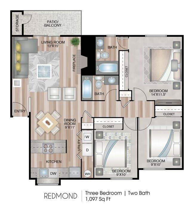 Redmond 01-C02 floor plan
