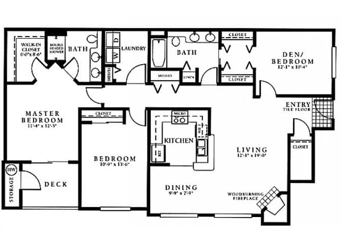 Unit J101 J101 floor plan