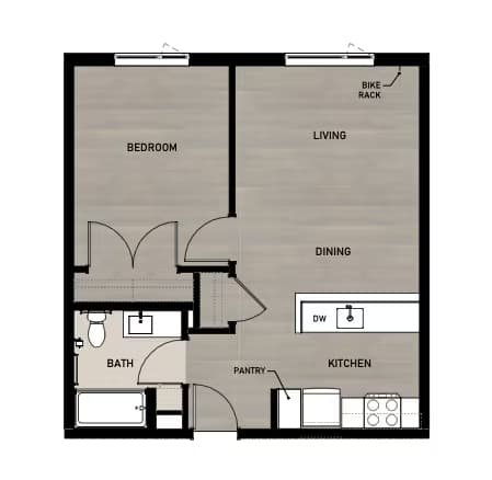 1x1 B 60 334 floor plan