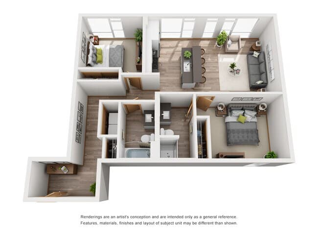2 Bed C 403 floor plan