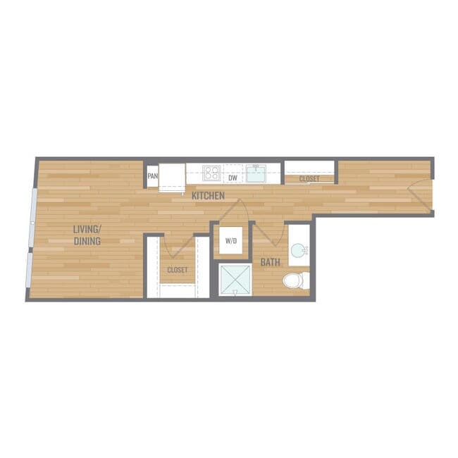 Studio F 626 floor plan