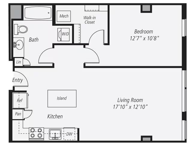 A6 00W-1463 floor plan