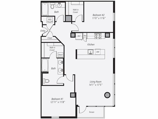 B12P 00E-1111 floor plan