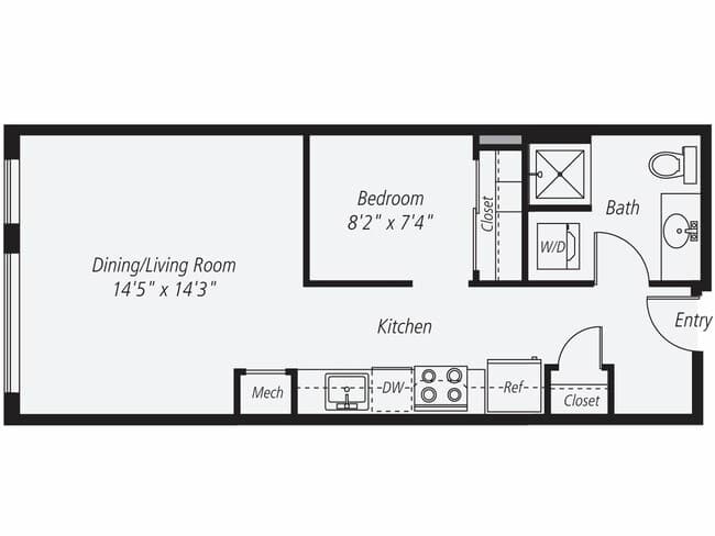 Unit - 00W-657 floor plan